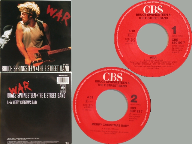 Bruce Springsteen - WAR / MERRY CHRISTMAS BABY